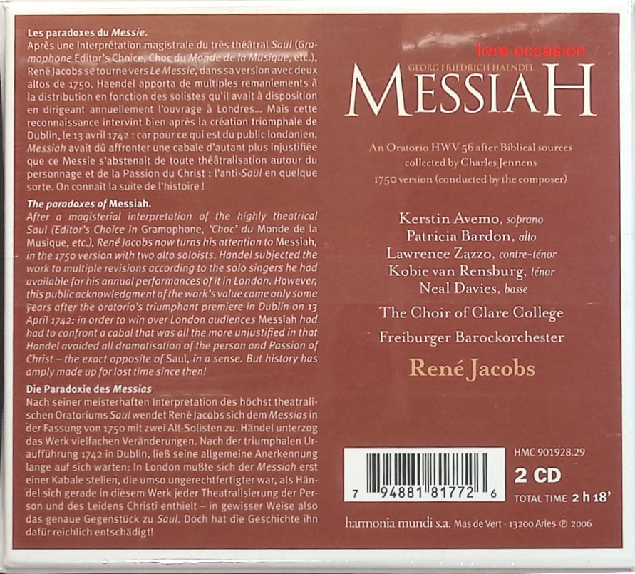 Messiah - Artistes divers - CD
