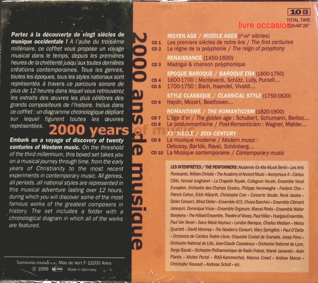 2000 ans de Musique - Artistes divers - CD