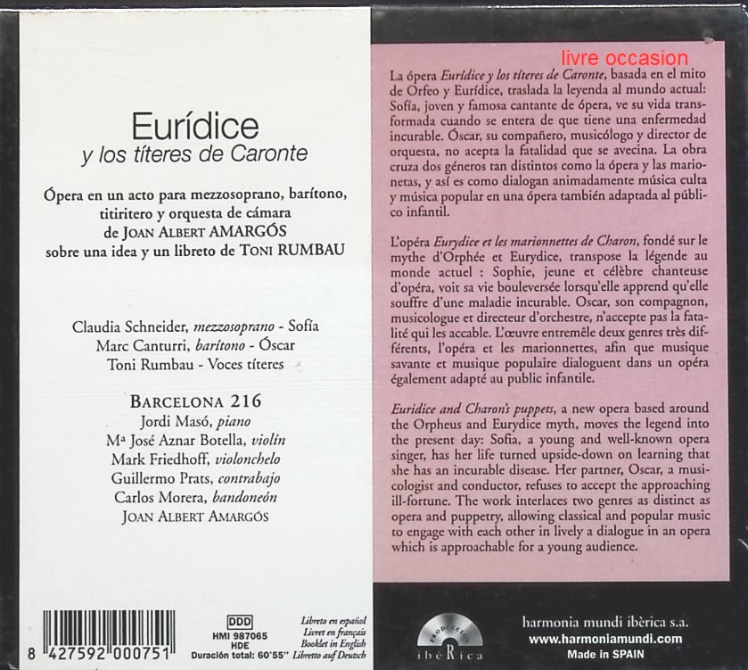 Euridice Y Los Titeres De Caronte - Artistes divers - CD