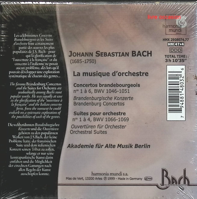 La Musique D'orchestre: Ouvertüren Nr. 1-4, Brandenburgische Konzerte - J. S. Bach - CD