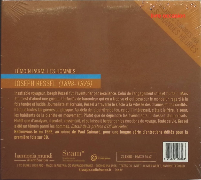 Entretiens Avec Paul Grim - Joseph Kessel - CD