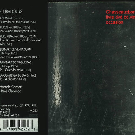 Troubadours – Clemencic Consort, René Clemencic – Musique Médiévale & Chants de Troubadours – CD d’occasion - CD