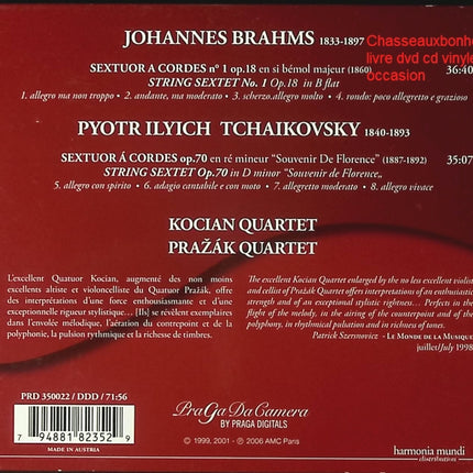 Brahms – Sextuor à cordes n°1 Op.18 – Musique de Chambre Romantique – CD Classique d’occasion - CD