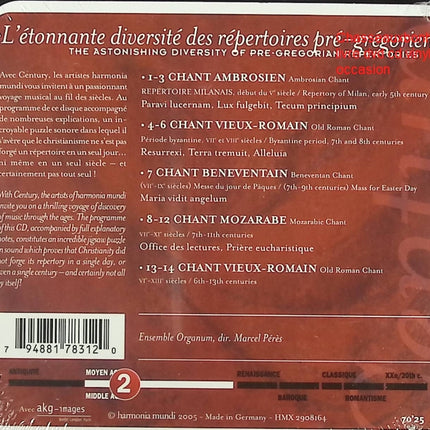 CD Le Chant des Premiers Chrétiens Chant of the Early Christians musique sacrée chrétienne ancienne occasion - CD