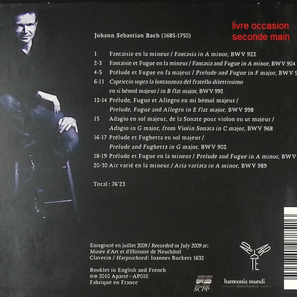 CD musique baroque – Johann Sebastian Bach – Fantasy – Christophe Rousset - Compact Discs - CD
