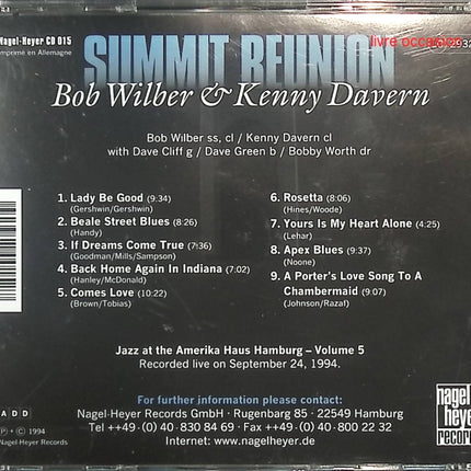 Summit Reunion - Bob Wilber & Kenny Davern - CD