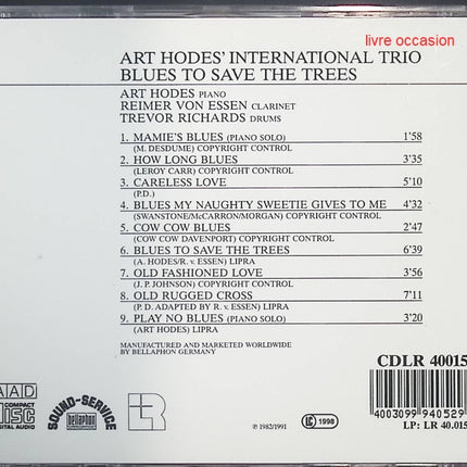 Blues To Save The Trees - Art Hodes' International Trio - CD