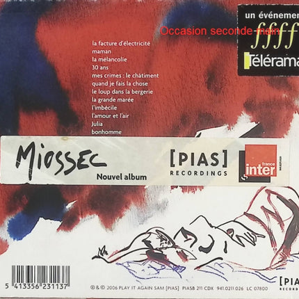 L’Étreinte – Miossec | CD chanson française, rock français et textes poétiques de l’auteur-compositeur breton - CD