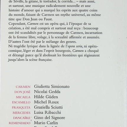 Livre + 2 CD Carmen Bizet Herbert von Karajan Orchestre Symphonique de Vienne occasion - CD