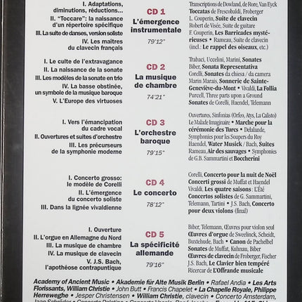 CD musique baroque instrumentale Une Histoire de la Musique Baroque Le Monde Instrumental classique ancien occasion - CD