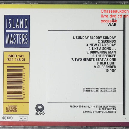 U2 War CD album rock alternatif post-punk années 80 occasion - CD