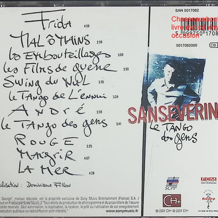 Le Tango des gens - Sanseverino - CD Chanson Française Swing et Jazz Manouche - CD