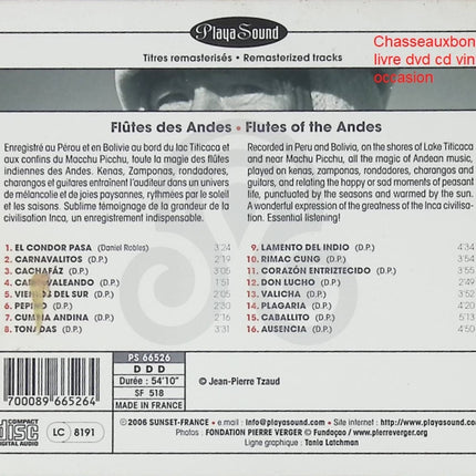 Andes – From Lima to La Paz – Compilation Musiques Andines Pérou & Bolivie – CD d’occasion - CD