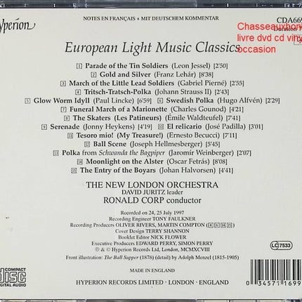 CD musique classique New London Orchestra Ronald Corp European Light Music Classics compositions orchestrales occasion - CD