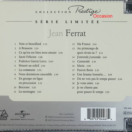 Collection Prestige – Jean Ferrat – Best of chanson française CD d’occasion - CD