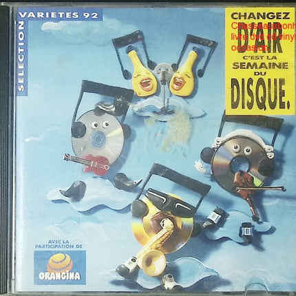 CD La Semaine du Disque – Sélection Variété 92, compilation hits variété française et internationale années 90 - CD