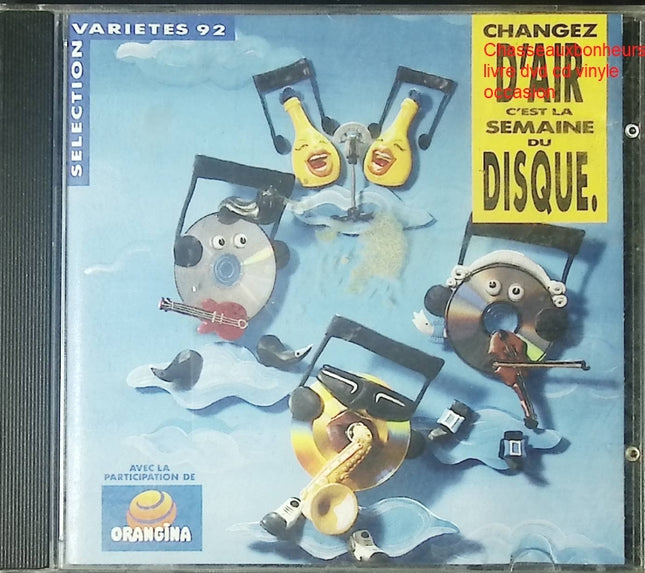 CD La Semaine du Disque – Sélection Variété 92, compilation hits variété française et internationale années 90 - CD