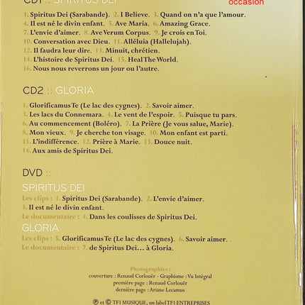 Coffret 2 CD + 1 DVD + livret Les Prêtres Spiritus Dei & Gloria musique sacrée chrétienne occasion - CD + DVD
