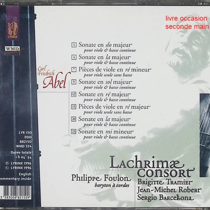 CD musique classique Carl-Friedrich Abel Sonates & pièces pour baryton à cordes – album instruments baroque occasion - Compact Discs - CD
