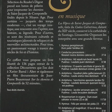 Coffret 1 CD + 1 DVD + 1 livret musique sacrée Saint Jacques de Compostelle Voyage au cœur du sacré occasion - CD + DVD
