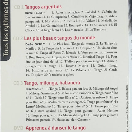 Coffret 3 CD + 1 DVD musique du monde Tous les Rythmes de la Danse Passion Tango occasion - CD + DVD
