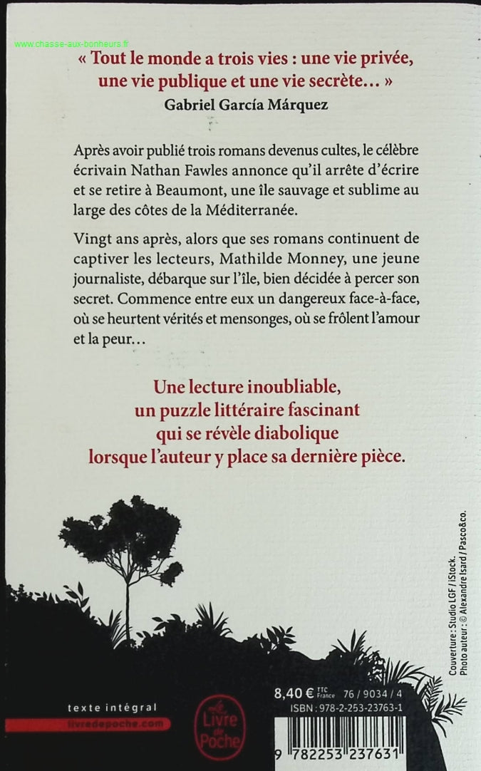 La Vie secrète des écrivains - Guillaume Musso - livre