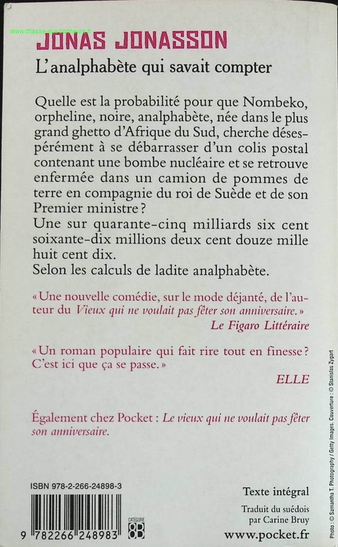 L'analphabète qui savait compter - Jonas Jonasson - livre