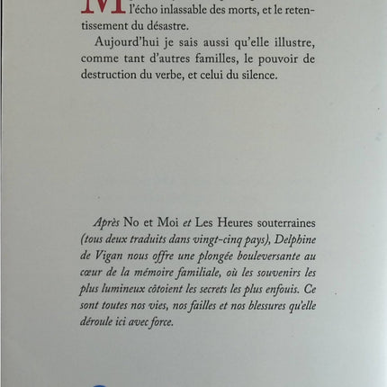 Nothing Stands in the Way of the Night - Delphine de Vigan - book