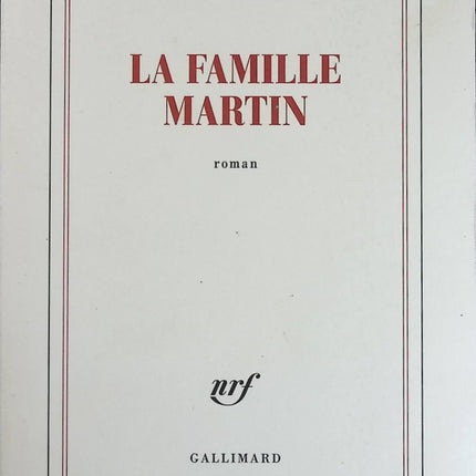La famille Martin - David Foenkinos - livre