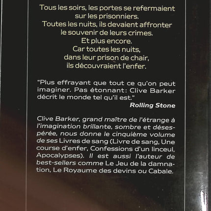 Livres de sang, tome 5 - Prison de chair - Clive Barker - livre