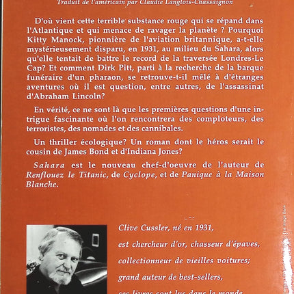 Sahara - Clive Cussler - livre