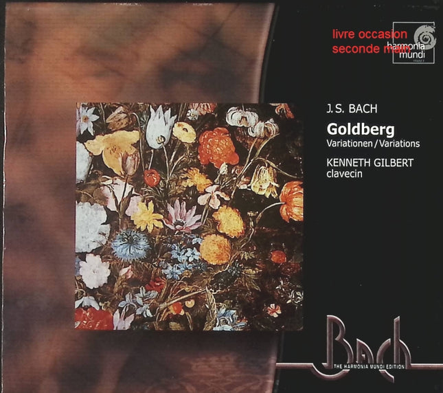 Johann Sebastian Bach Kenneth Gilbert Variations Goldberg CD musique classique baroque clavecin - Compact Discs - CD