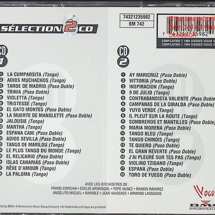 Les Plus Beaux Tangos et Pasos Vol. 1 – Compilation Tango & Danse Latine – CD d’occasion - CD