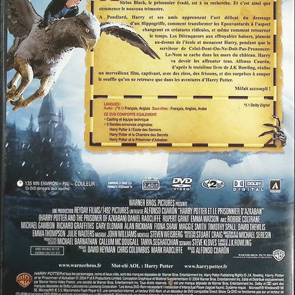 Harry Potter et Le Prisonnier d'Azkaban - Daniel Radcliffe - DVD