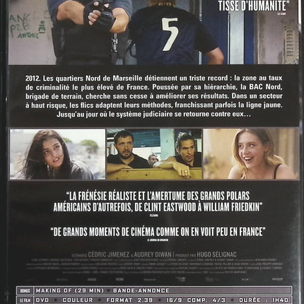 BAC Nord DVD – Thriller policier français avec Gilles Lellouche - DVD