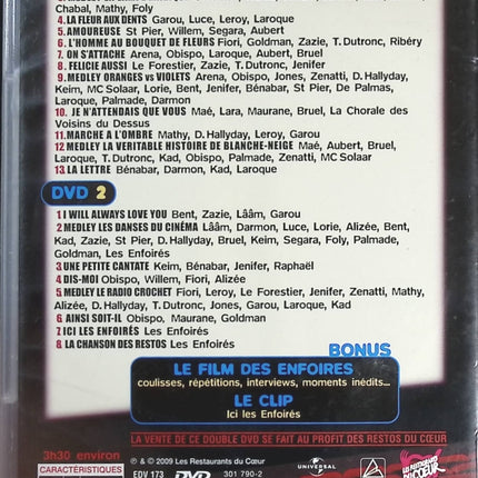 Les enfoirés font leur cinéma - Les Enfoirés - DVD