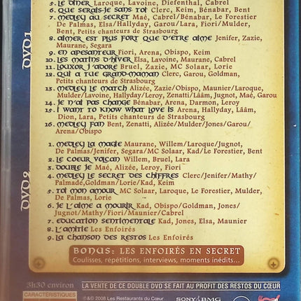 Les secrets des enfoirés - Les Enfoirés - DVD