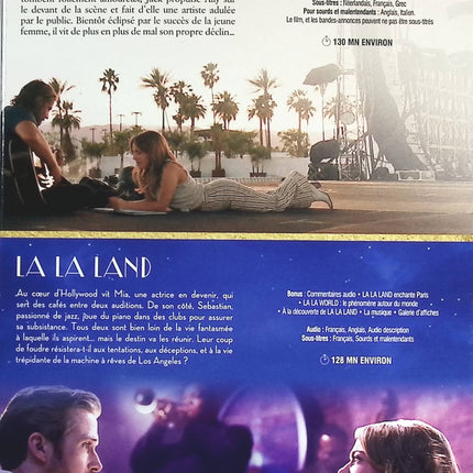 A Star is Born + La La Land - Lady Gaga Emma Stone - DVD