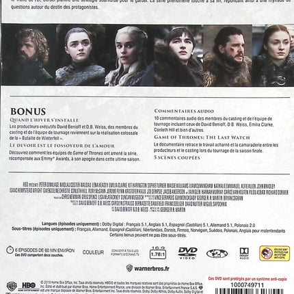 Game of Thrones Le Trône de Fer L'intégrale des saisons 8 - Peter Dinklage - DVD