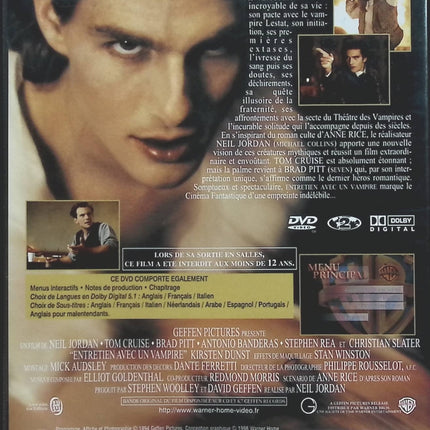Entretien avec un vampire - Tom Cruise - DVD
