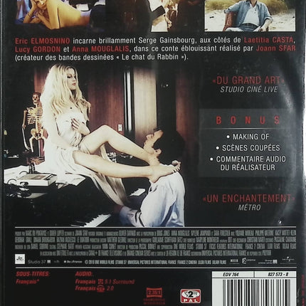 Gainsbourg Vie héroïque DVD Éric Elmosnino Laetitia Casta Lucy Gordon Biopic Serge Gainsbourg – DVD