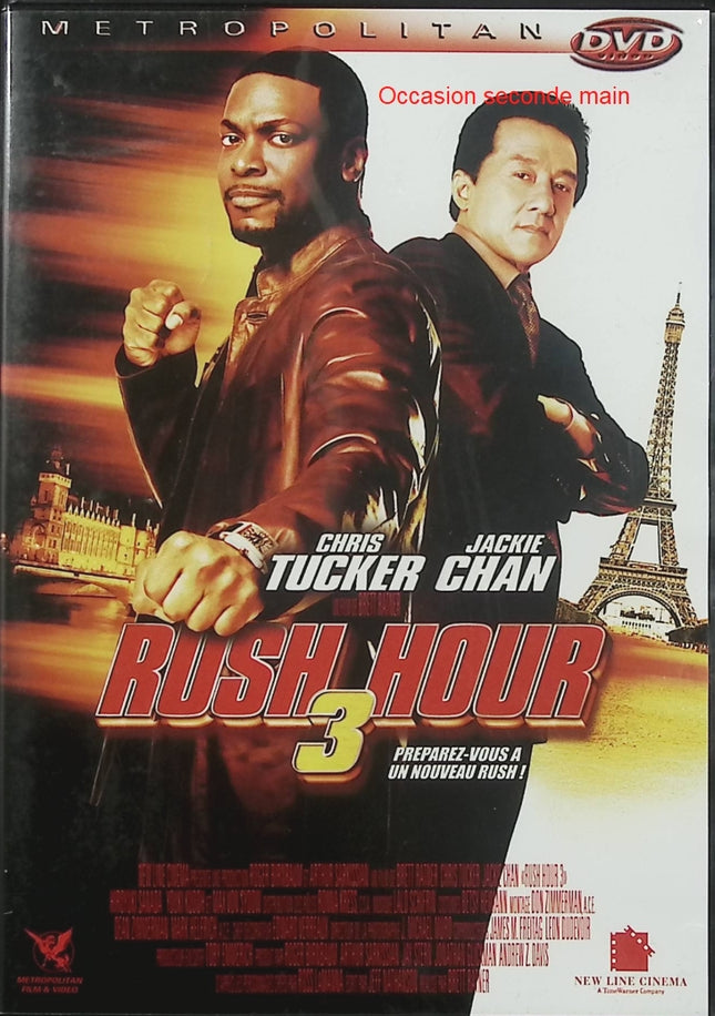 Rush Hour 3 DVD Jackie Chan Chris Tucker Paris Triades Film Action Comédie Police – DVD