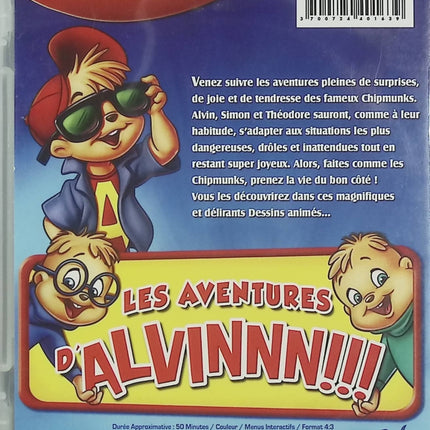 Les Aventures d’Alvinnn!!! DVD Alvin et les Chipmunks Dessin Animé Enfant Famille Animation – DVD