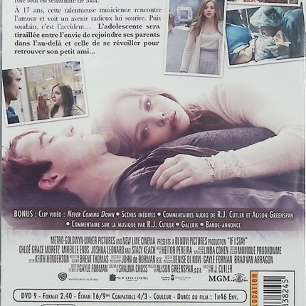 Si je reste DVD Chloë Grace Moretz Jamie Blackley Romance Drame Film Sentimental Gayle Forman – DVD