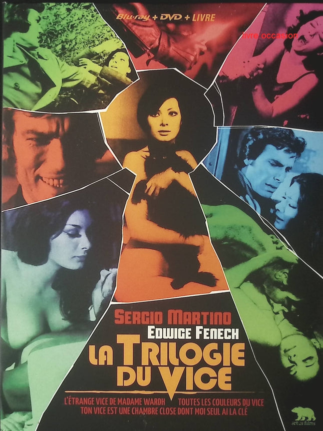 La Trilogie du vice - L'Étrange Vice de Madame Wardh + Toutes les couleurs du vice + Ton vice est une chambre close dont moi seul ai la clé - Blu-ray + DVD - George Hilton, Edwige Fenech, Manuel Gil - DVD