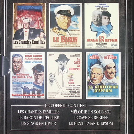 Gabin - Audiard - Le Baron De L'Ecluse - La Cave Se Rebiffe - Le Gentleman D'Epsom - Les Grandes Familles - Un Singe En Hiver - coffret 6 DVD - Jean Gabin, Bernard Blier, Louis de Funès - DVD