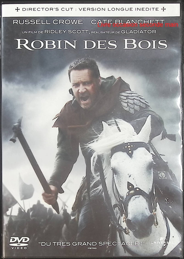 Robin des Bois DVD Director’s Cut – Russell Crowe, Cate Blanchett, William Hurt – Film historique – DVD