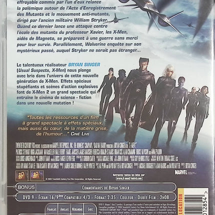 X-Men 2 DVD – Patrick Stewart, Hugh Jackman, Ian McKellen – Marvel, mutants, action SF – DVD