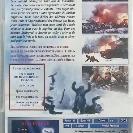 Stalingrad DVD Jude Law Ed Harris Joseph Fiennes Jean-Jacques Annaud Film Guerre Historique Occasion – DVD