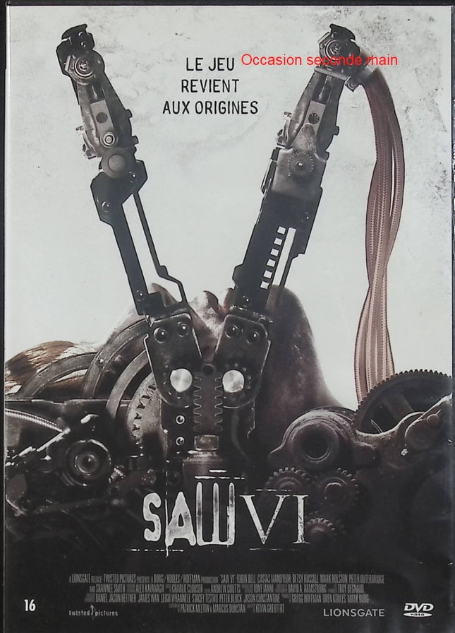 Saw VI DVD Tobin Bell Jigsaw Film Horreur Thriller Psychologique Gore Saga Saw – DVD
